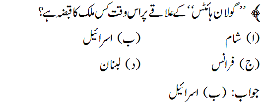 General Knowledge MCQs in Urdu Questions with Answers | eBook